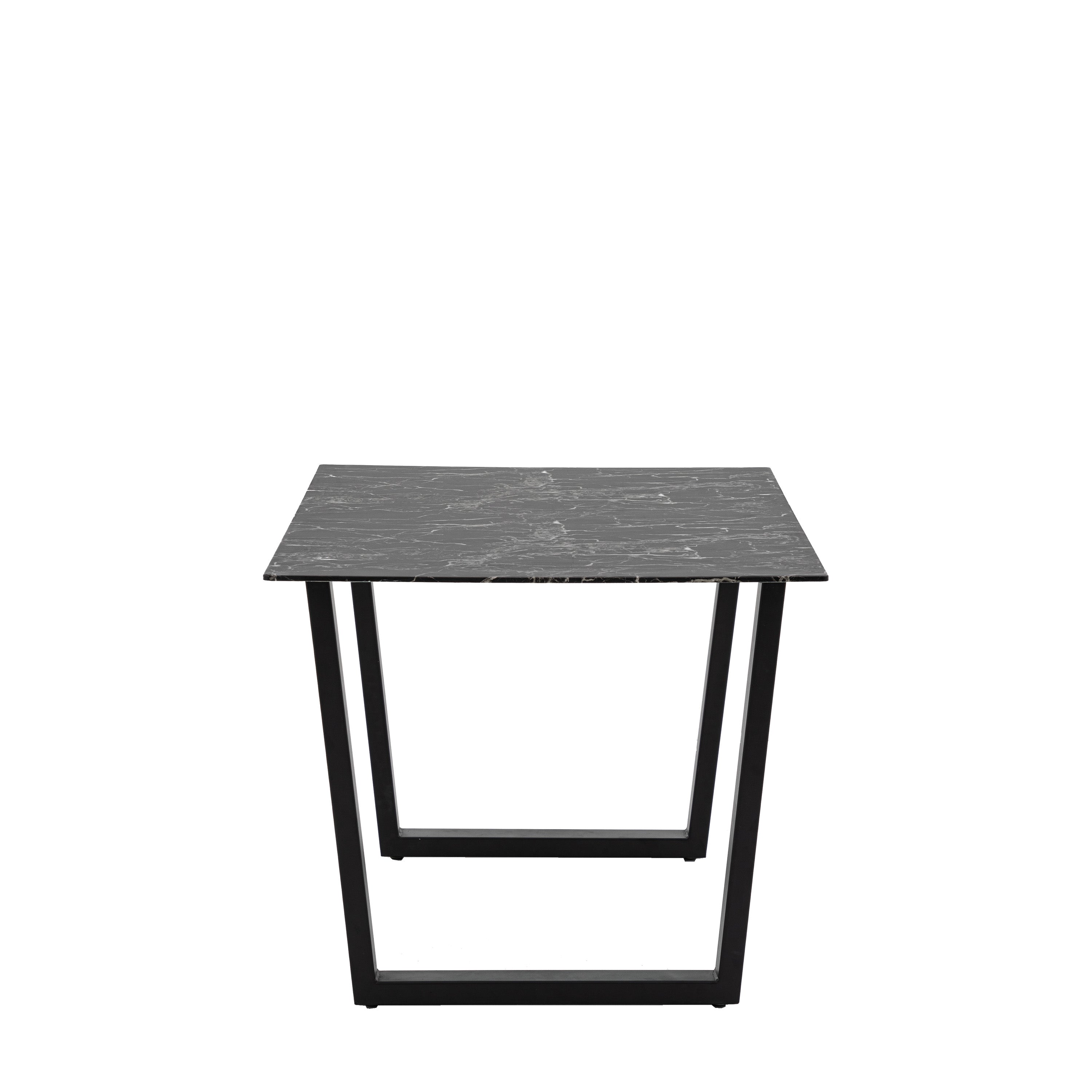 Ari Black Marble Rectangle Dining Table | 6 Seater